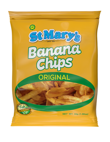 St Marys Banana chips 30g set of 3